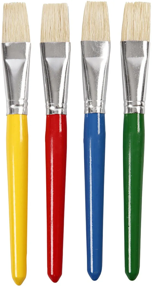 Creativ Company Kinderkwasten Set Plat - 4 Stuks