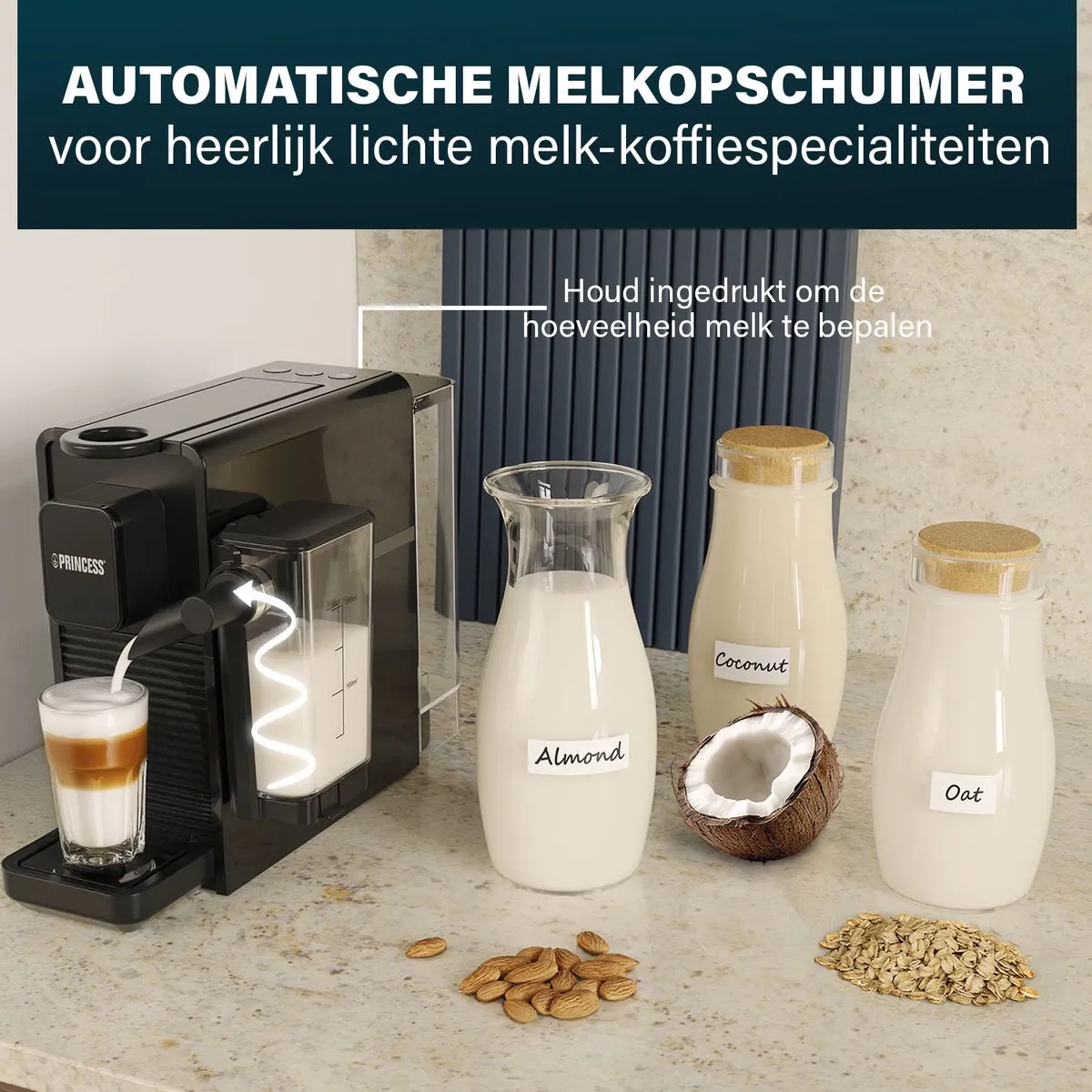 Princess Capsule Koffiemachine 249455 - Nespresso - 3 Programma's - 1400W - Multicolor