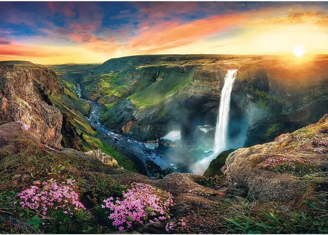 Trefl Puzzle Wodospad Haifoss 2000 Stuks - 27091