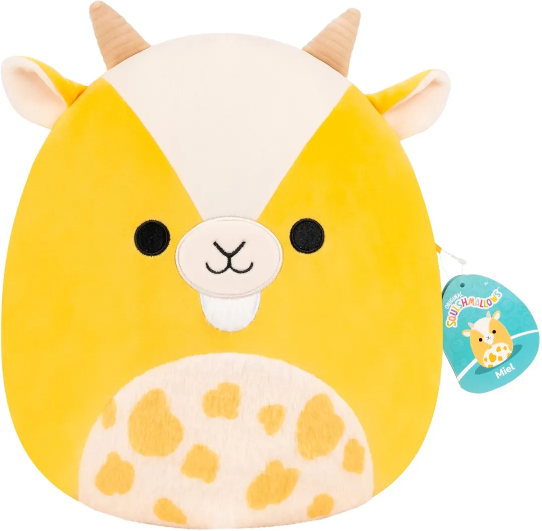 Squishmallows Medium Plush Miel Geit - Geel met gevlekte buik