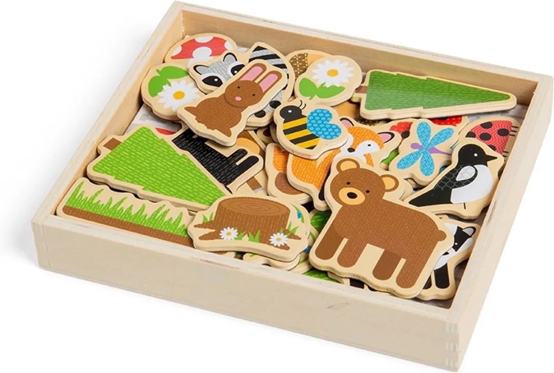BIGJIGS Magneten Bos 069162 - Multikleur