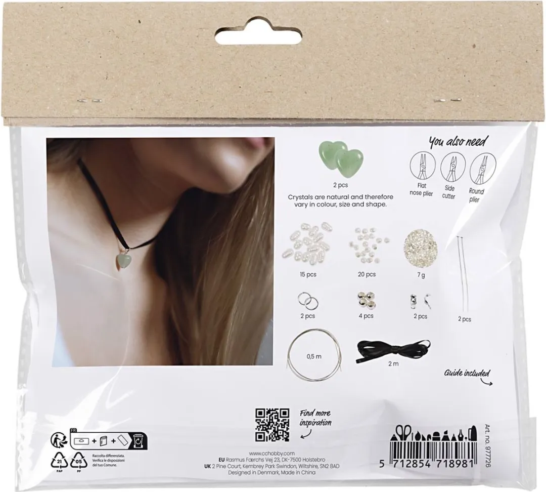 Creativ Company Mini Hobbyset Sieraden Aventurijn Hart - Multicolor