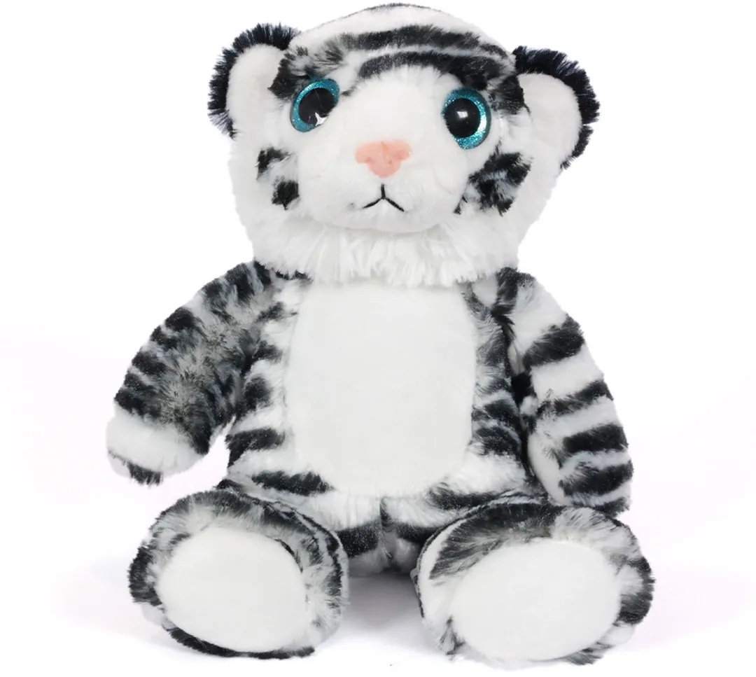 PIA Soft Toys Pluche Tijger - Wit 30cm