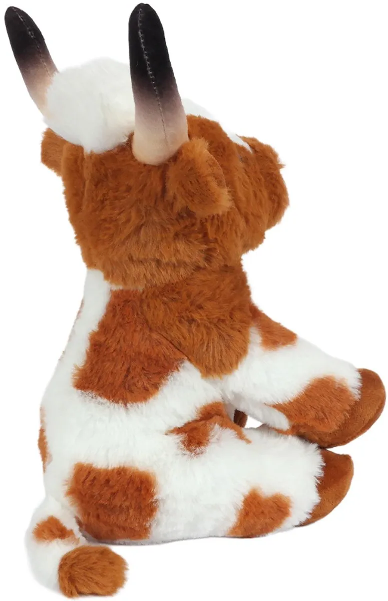 PIA Soft Toys Pluche Koe Bruin - 25 cm