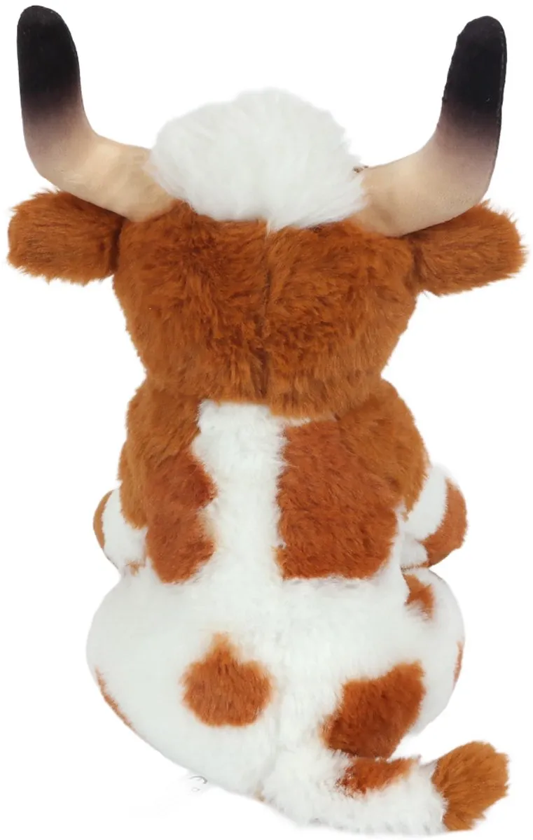 PIA Soft Toys Pluche Koe Bruin - 25 cm