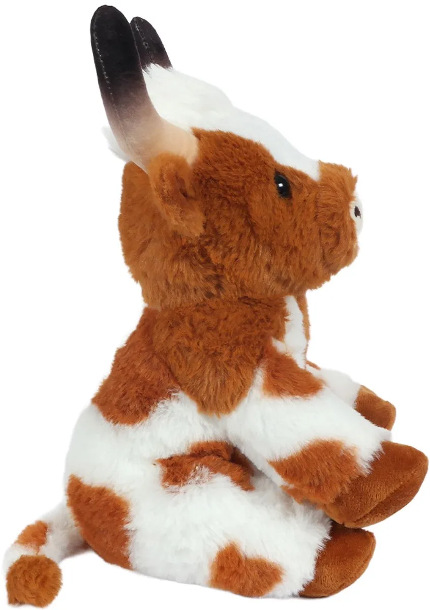 PIA Soft Toys Pluche Koe Bruin - 25 cm