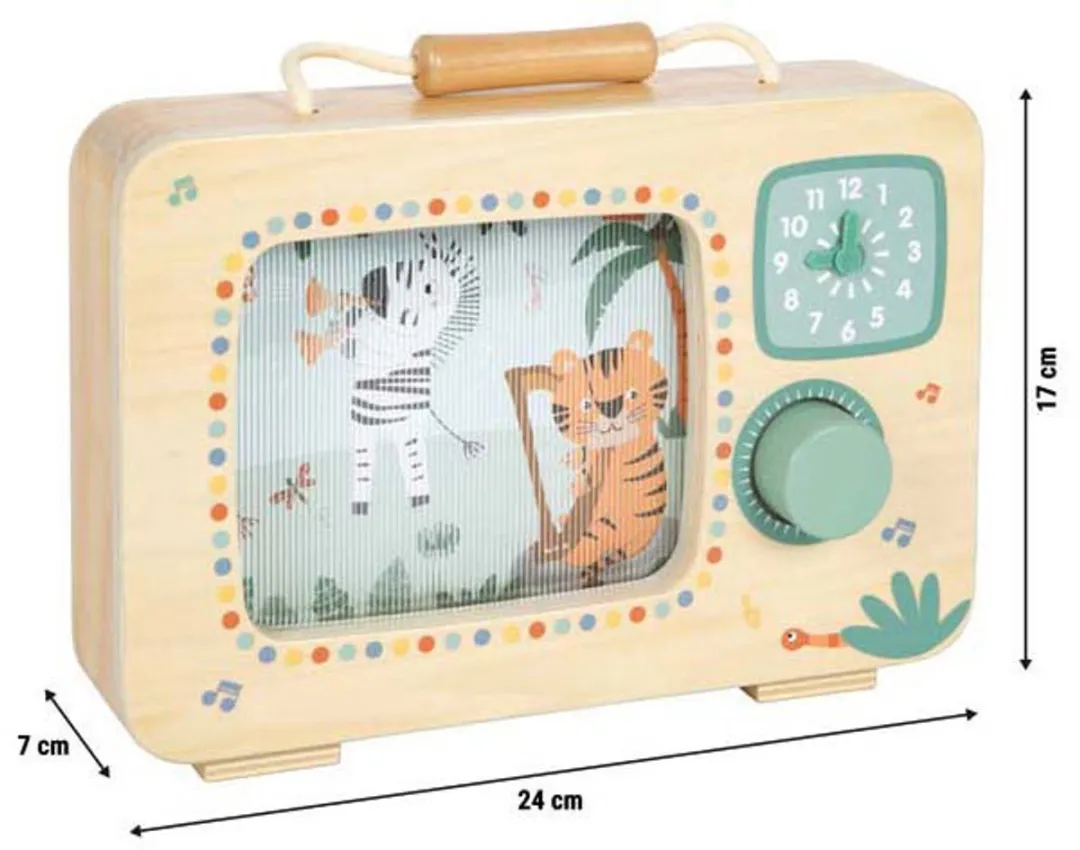 Small Foot Houten Televisie Muziekdoos 12735 - Multi