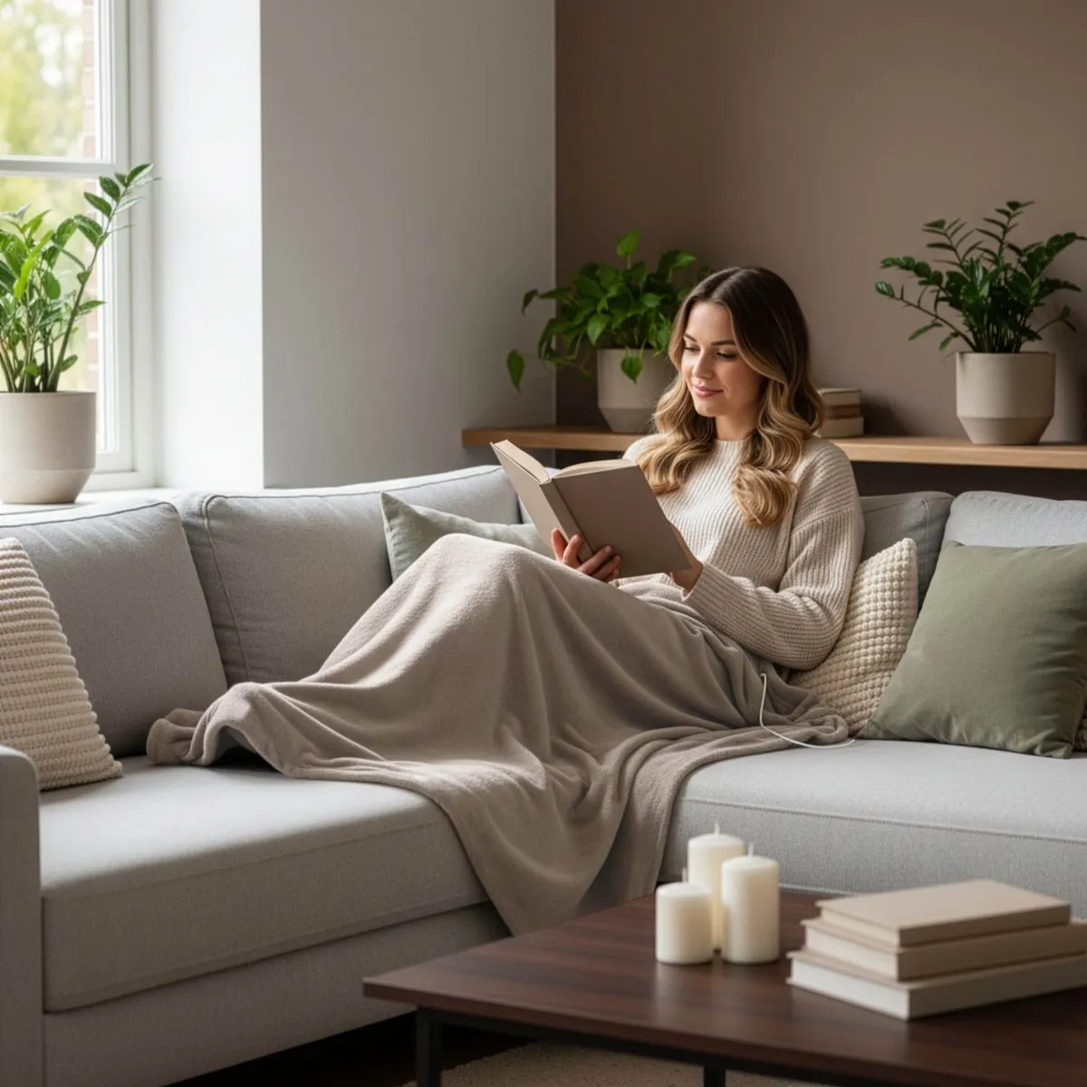 Inventum HB185T Elektrische Bovendeken 180x130cm - 4 Warmtestanden - Taupe