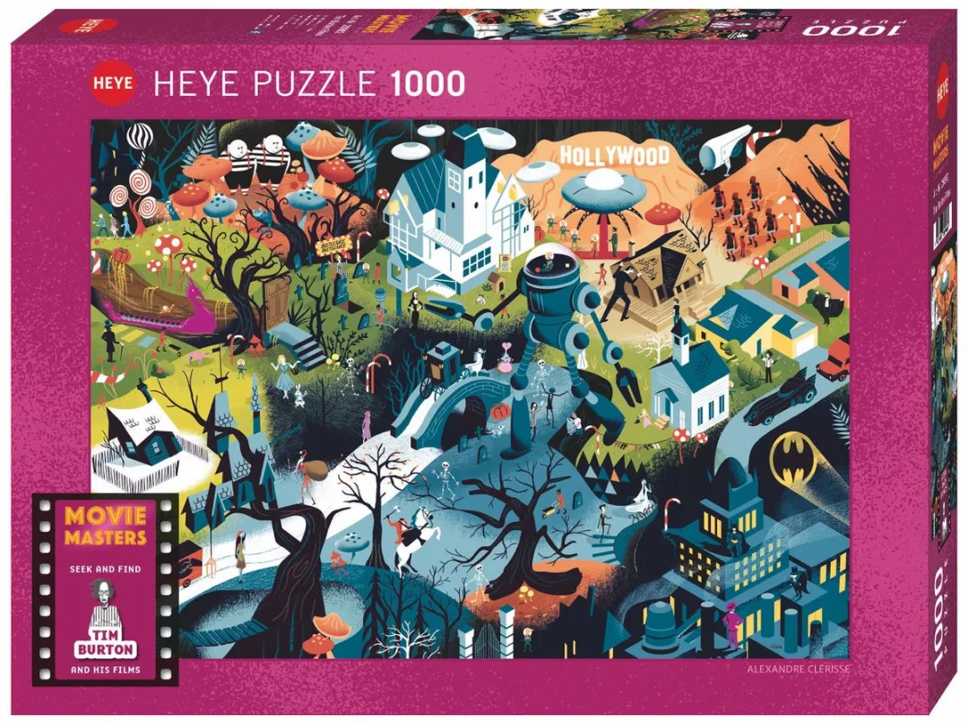 Heye Clérisse Tim Burton Films Puzzle 1000 Stuks - Multicolor