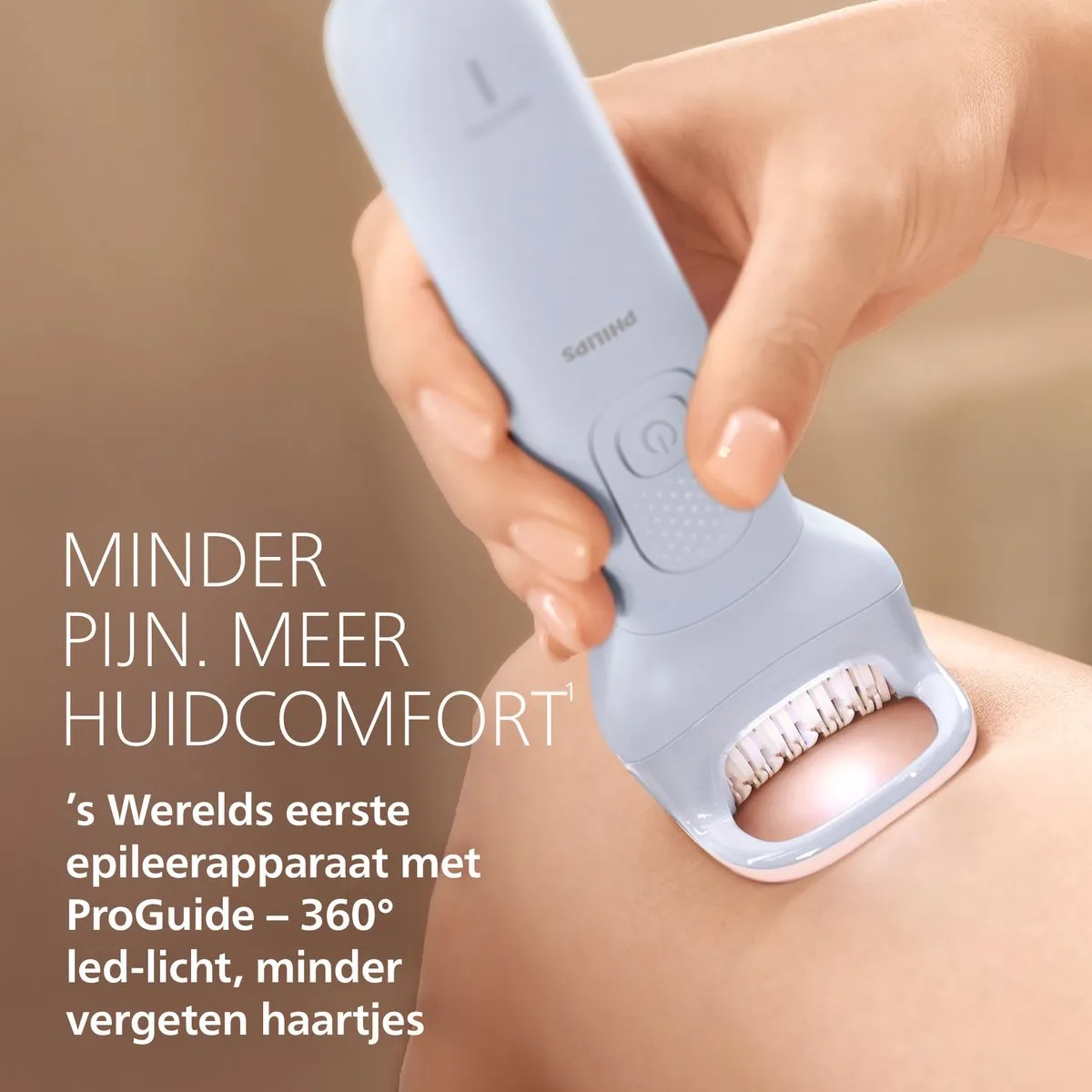 Philips Series 8000 BRE708/00 Epilator - Draadloos - 60 min - Lichtblauw