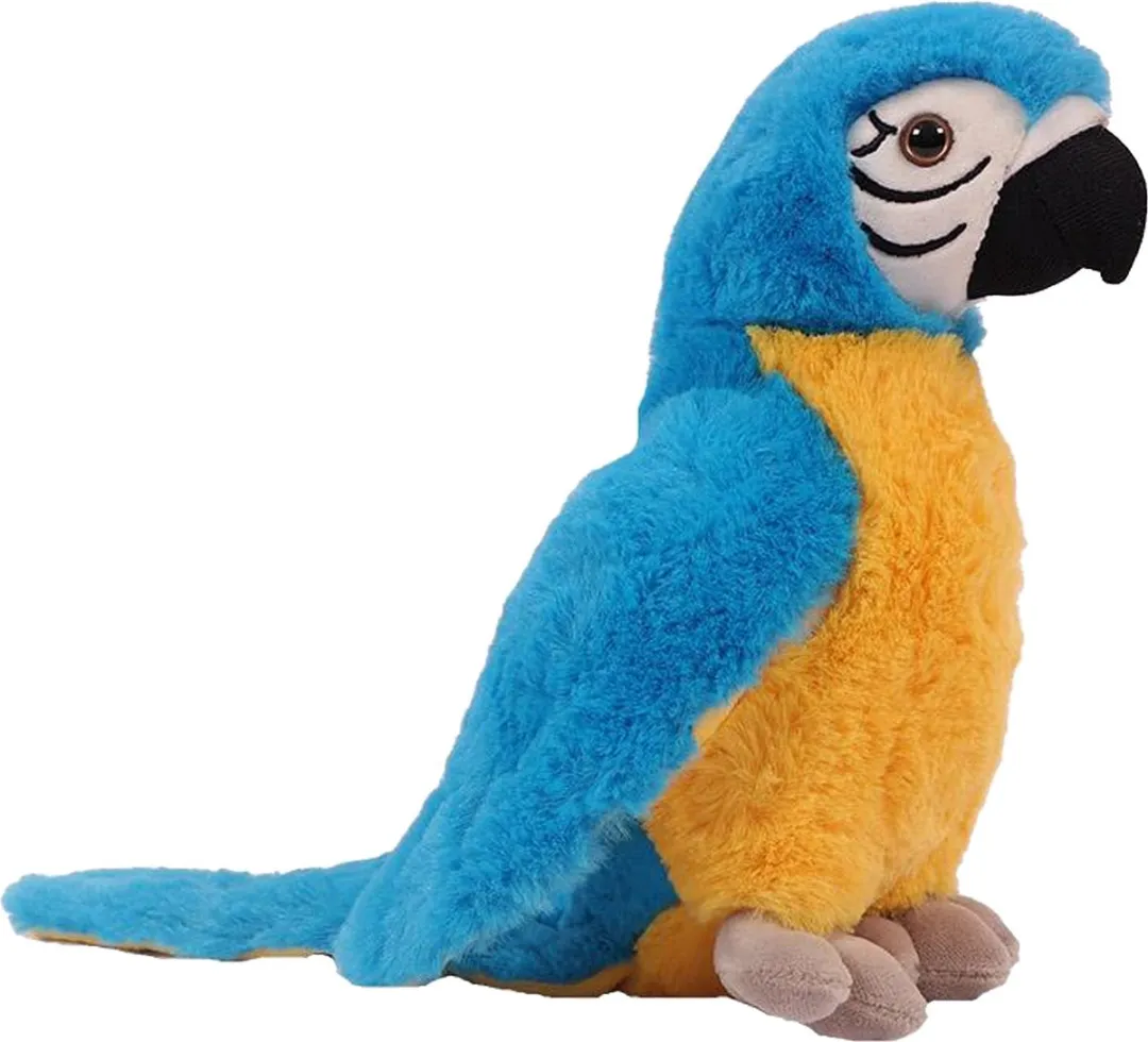 PIA Soft Toys Knuffelpapegaai - 2 Stuks - Groen