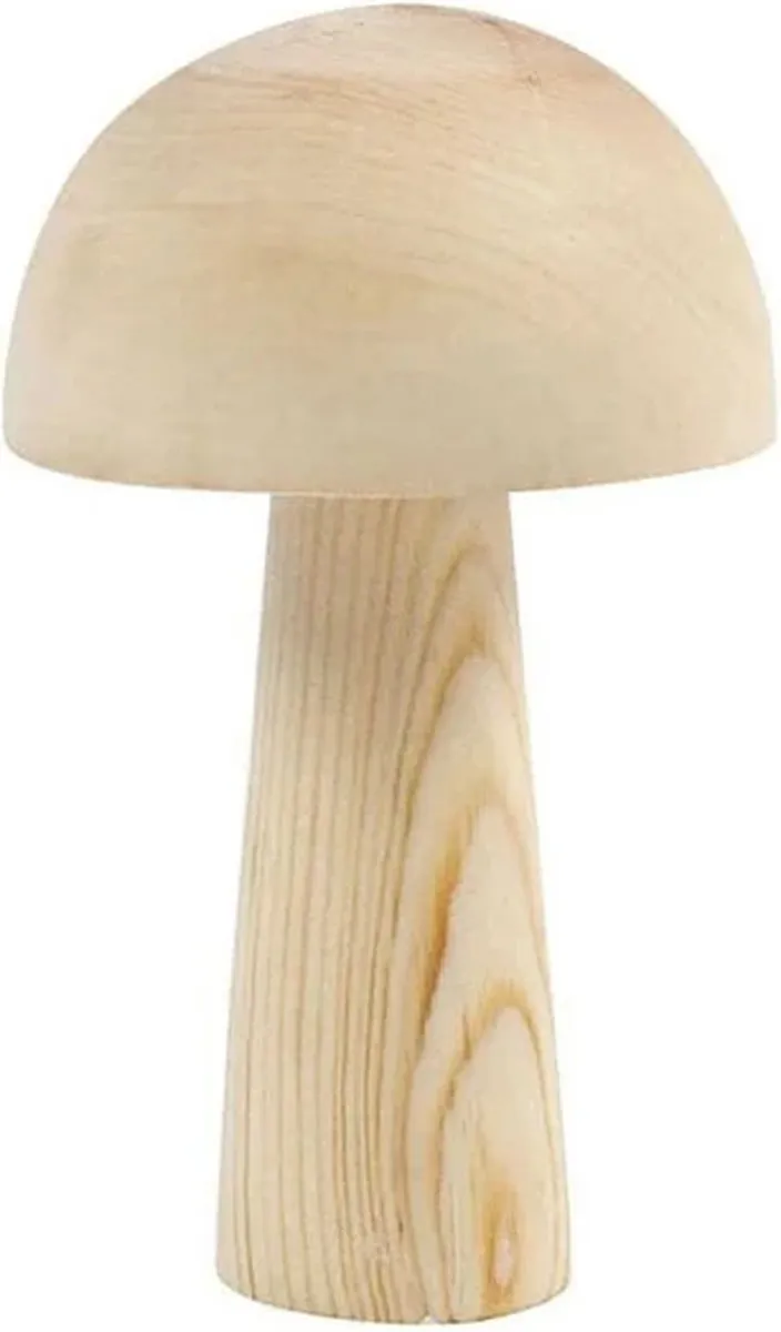 Creativ Company Houten Grote Paddestoel 14x9cm - Blank