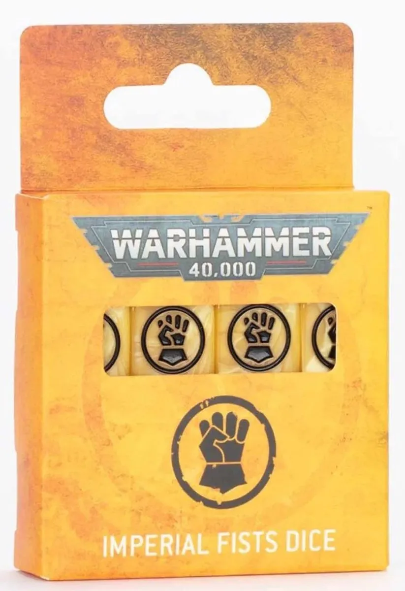 Warhammer 40K Imperial Fists Dice Set 16 Stuks