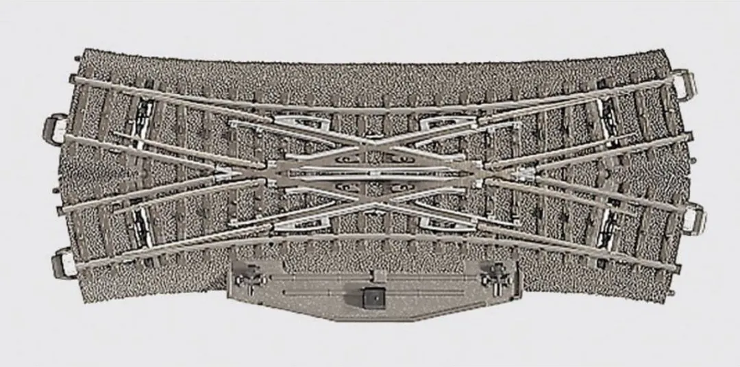 Märklin H0 C-rail Wissel 24624 - 188.3mm