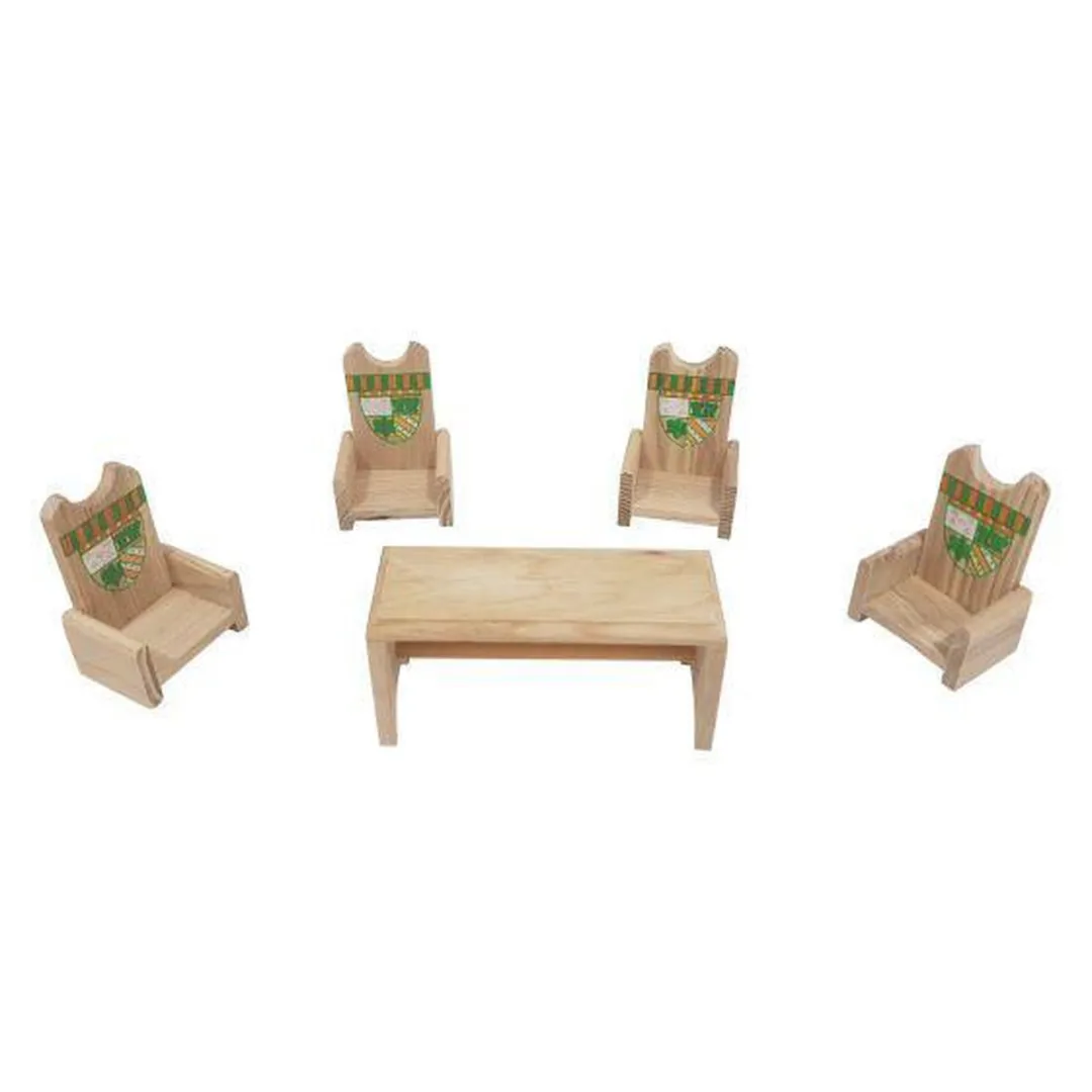 Charl's Toys Houten Kasteel 3-in-1 hz688a - Rood/Groen/Zwart