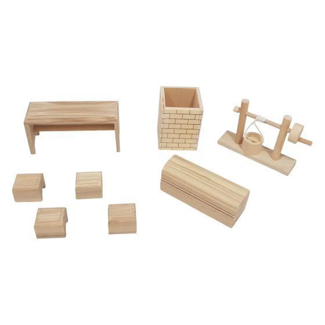 Charl's Toys Houten Kasteel 3-in-1 hz688a - Rood/Groen/Zwart