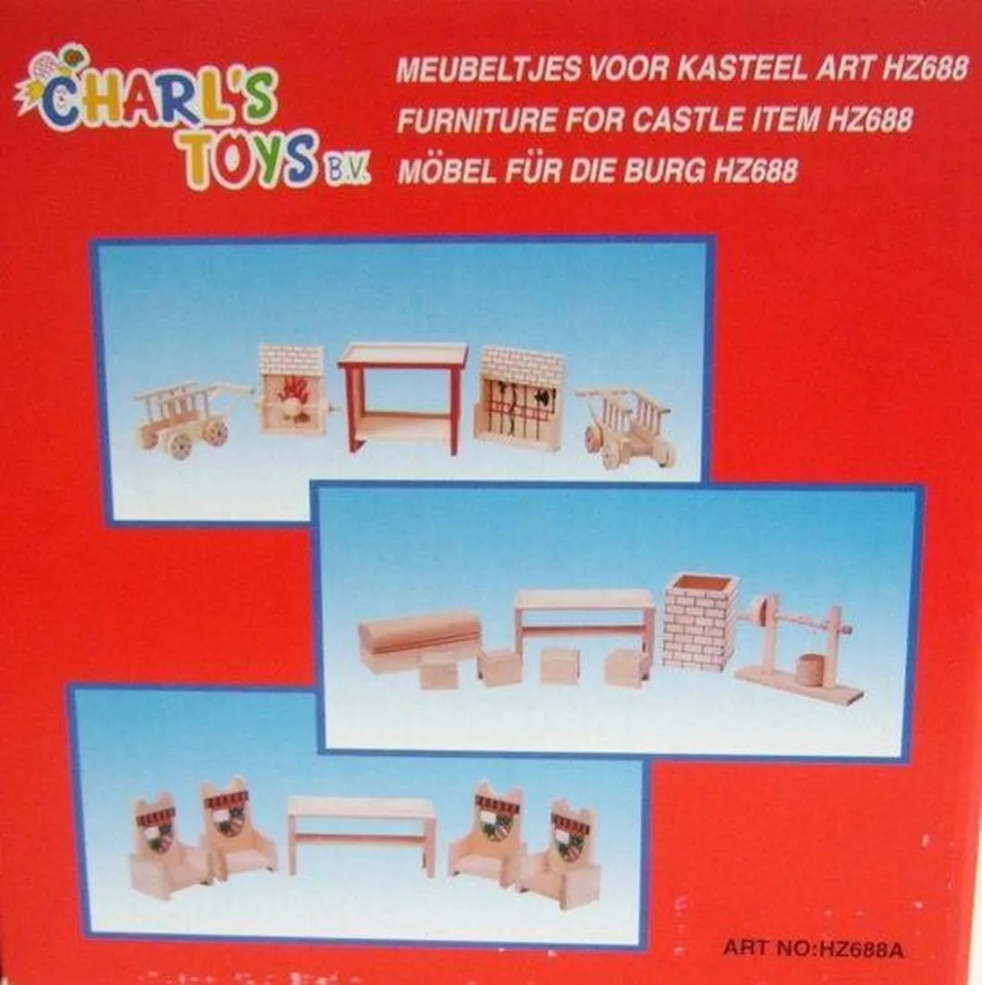 Charl's Toys Houten Kasteel 3-in-1 hz688a