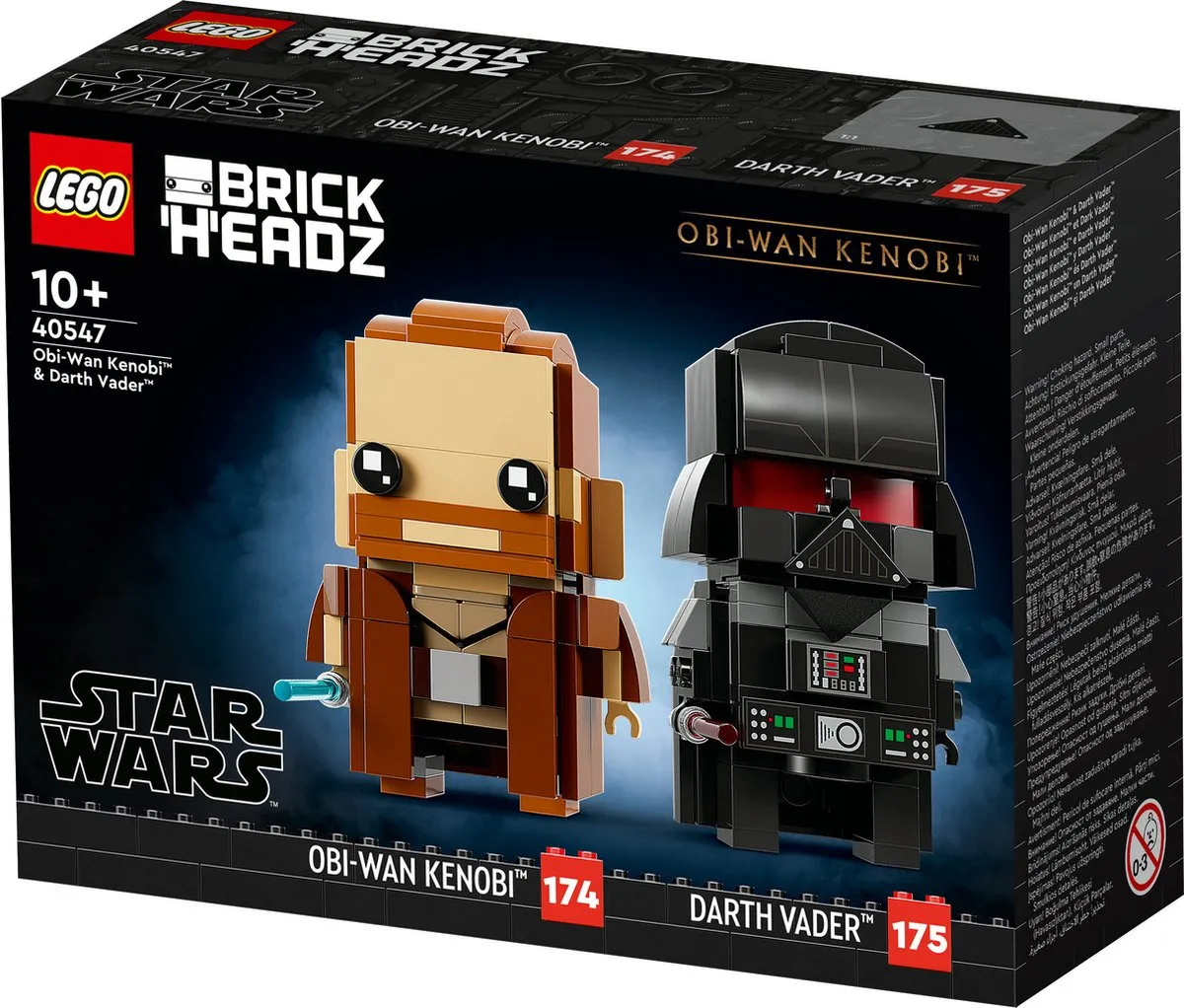 LEGO Star Wars Brickheadz 40547 Obi-Wan Kenobi & Darth Vader - 260 Stukken