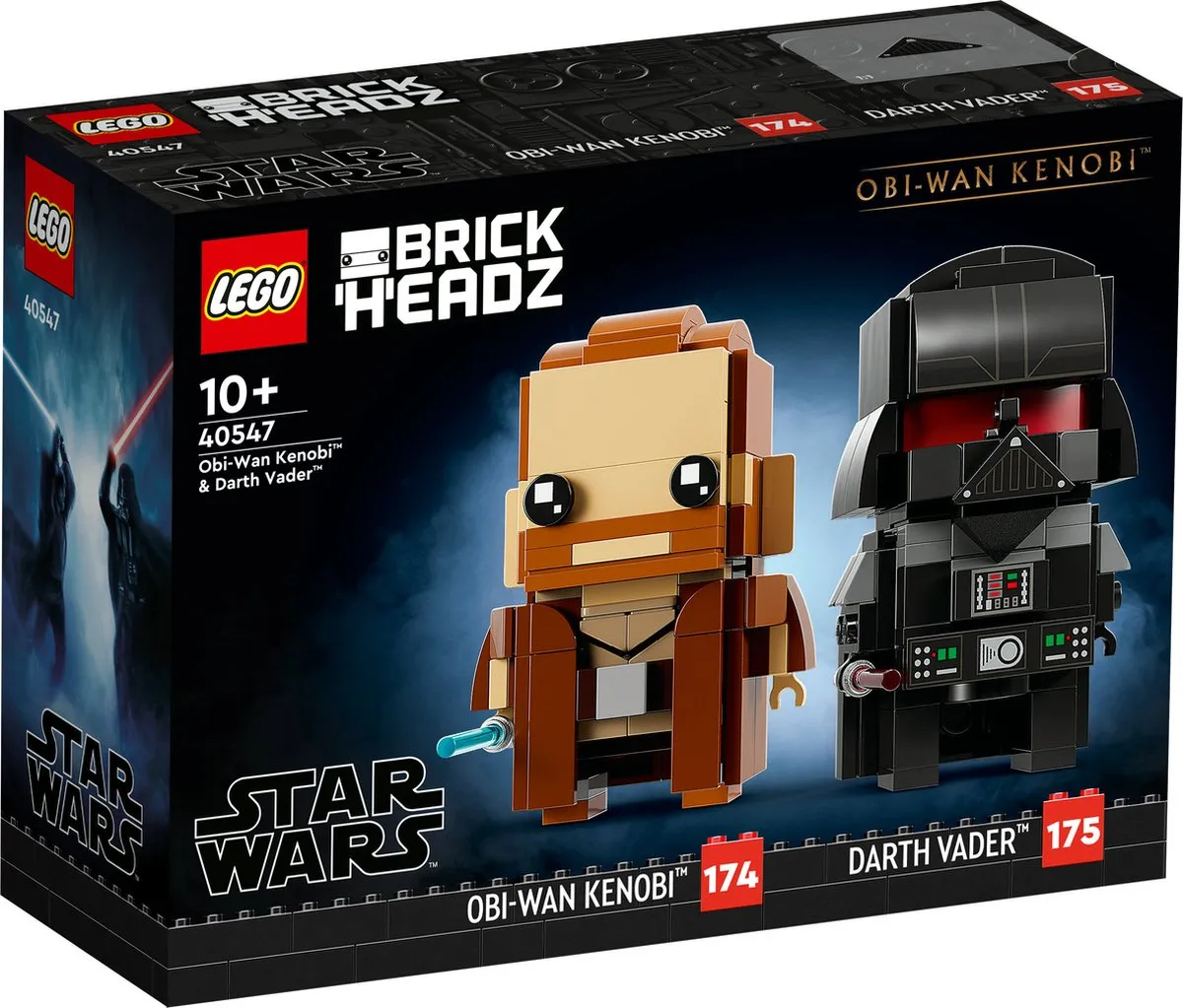 LEGO Star Wars Brickheadz 40547 Obi-Wan Kenobi & Darth Vader - 260 Stukken