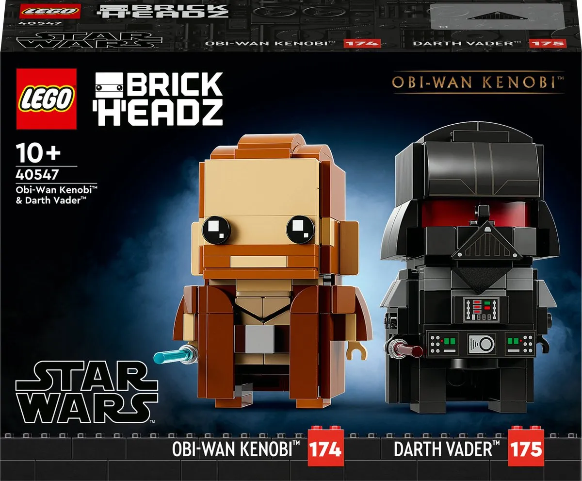 LEGO Star Wars Brickheadz 40547 Obi-Wan Kenobi & Darth Vader