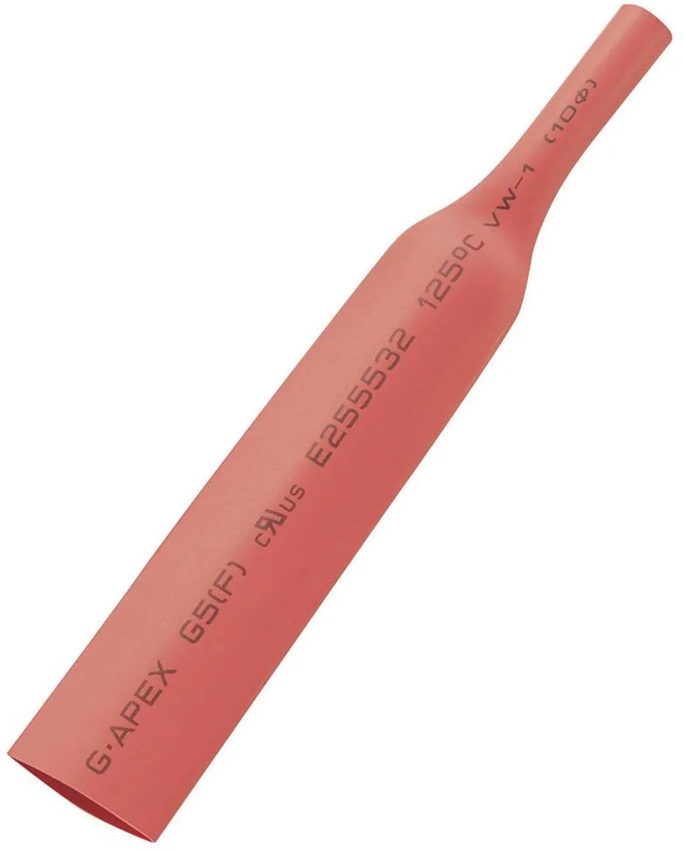 Tru Components Krimpkous Rood 18mm - 5m