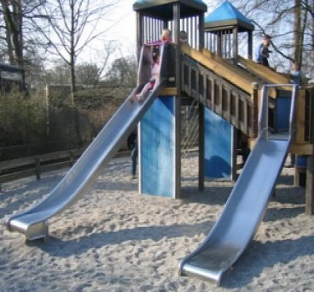 Intergard Glijbaan RVS 76302000 - Groen - Platformhoogte 200cm