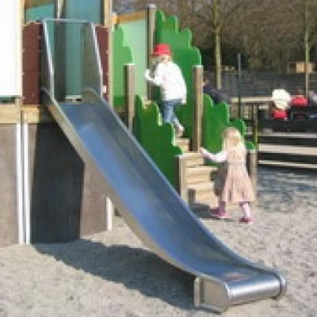 Intergard Glijbaan RVS 76302000 - Groen - Platformhoogte 200cm