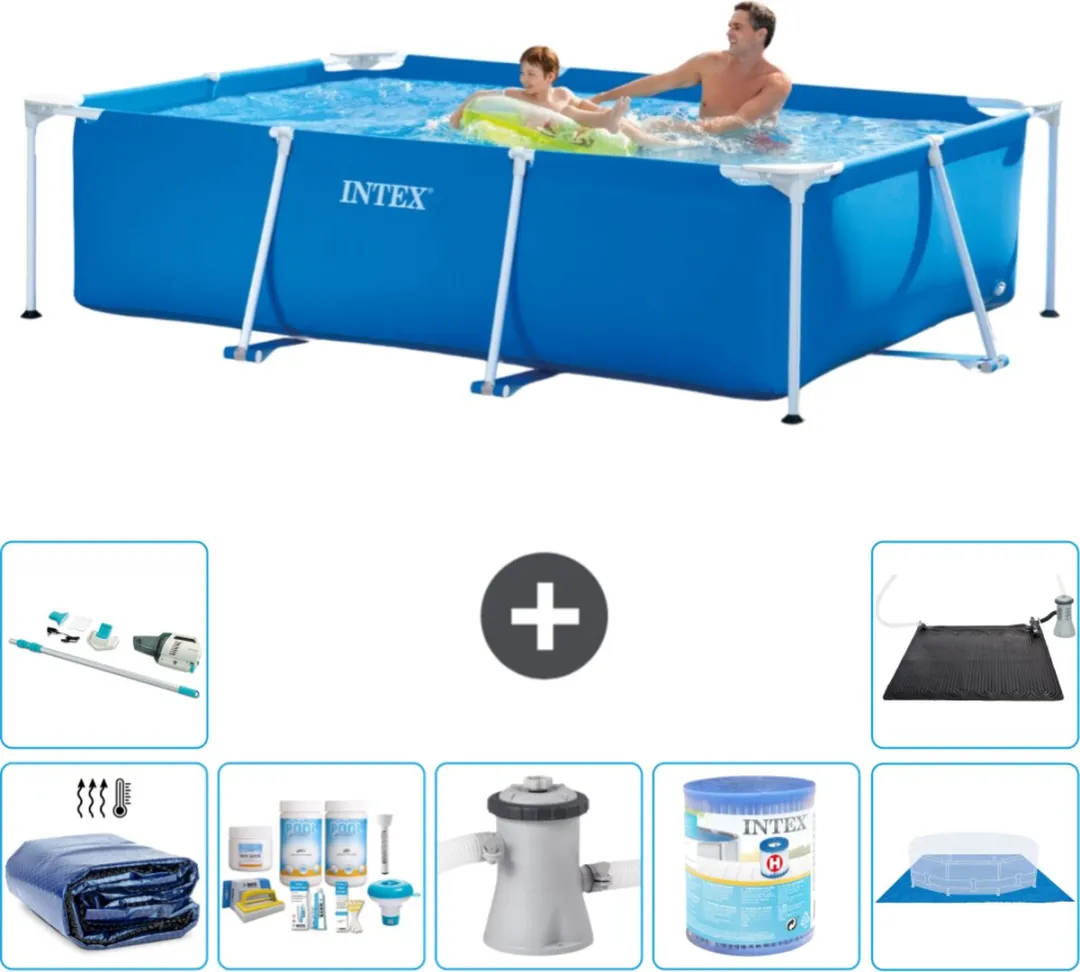 Intex Rechthoekig Frame Zwembad 260x160cm Blauw