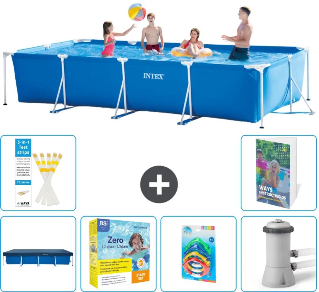 Intex Rechthoekig Frame Zwembad 450x220x84cm