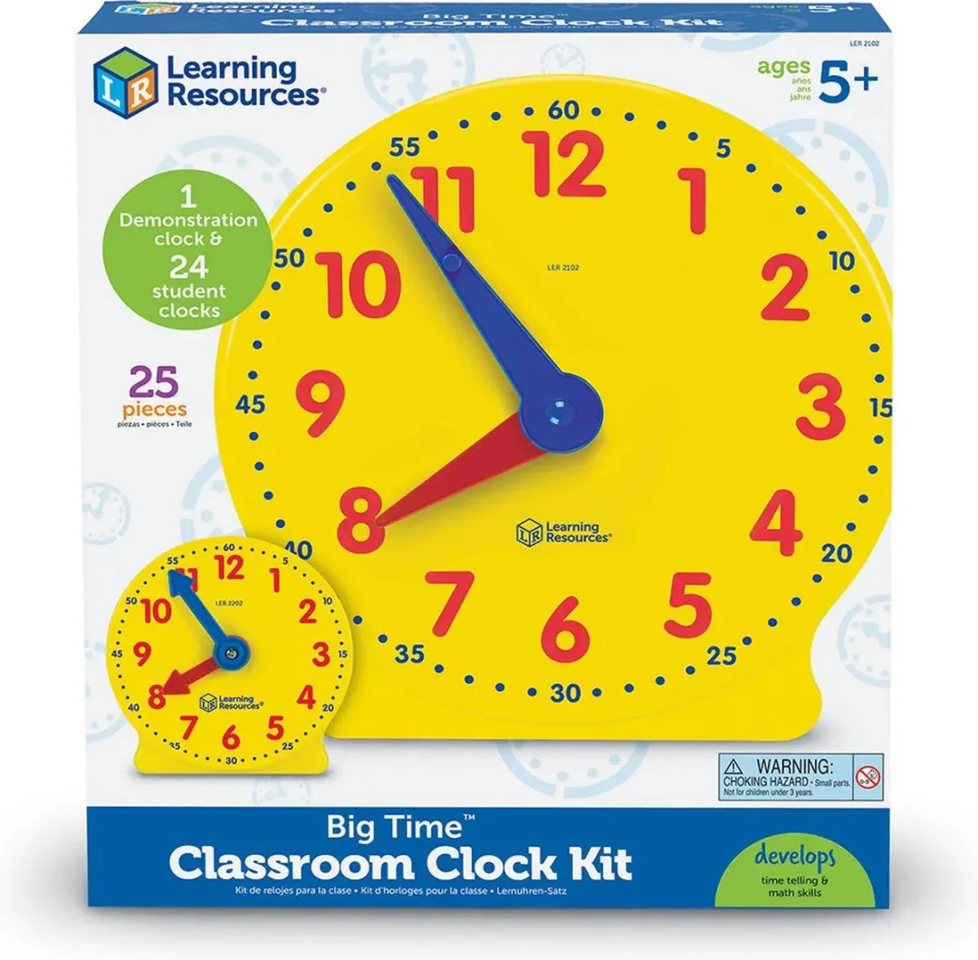 Learning Resources Big Time Klassenset - 25-delig Multicolor