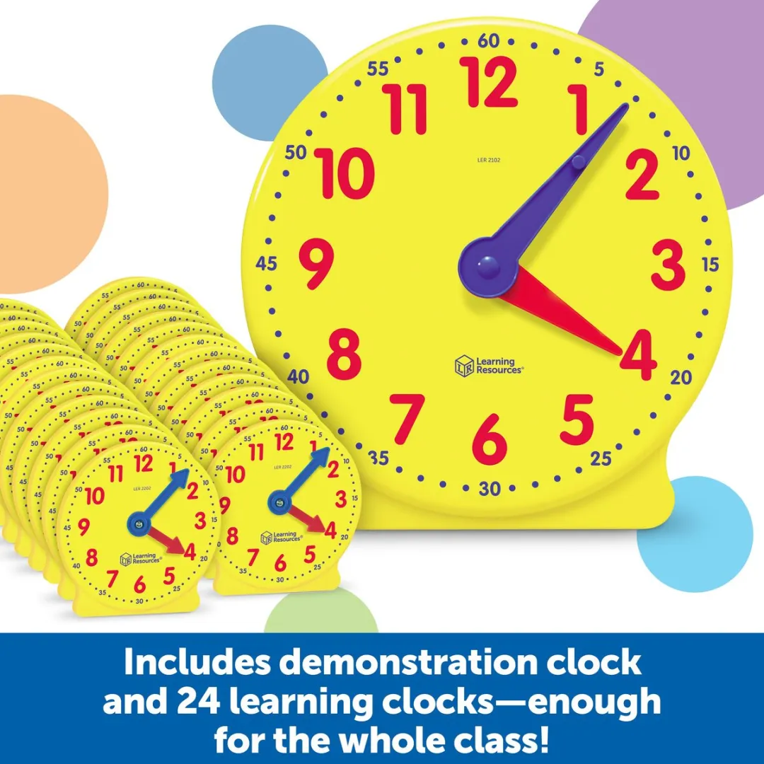 Learning Resources Big Time Klassenset - 25-delig Multicolor - afbeelding 6 van 6