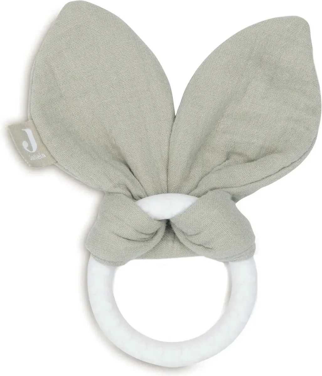 Jollein Siliconen Bunny Ears Bijtring - Wild Rose - afbeelding 6 van 6