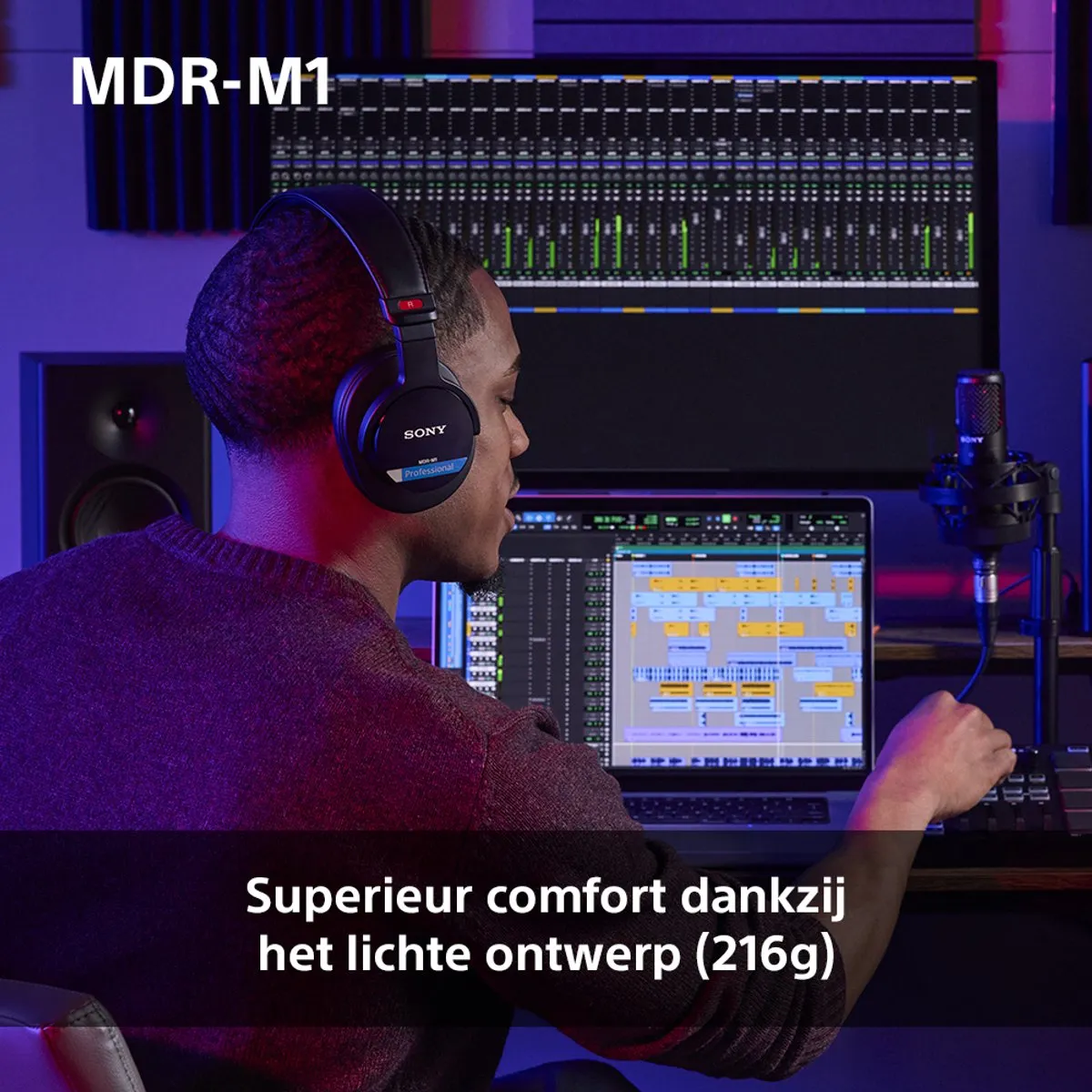 Sony MDR-M1 Studio Koptelefoon - Zwart