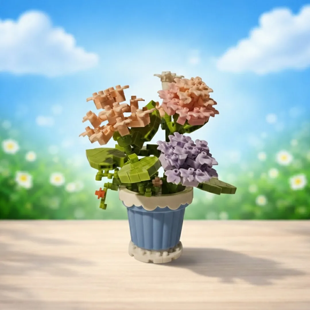 Shantou Toys DIY Bouwbloem Anjers 3D Bloem Bouwpakket