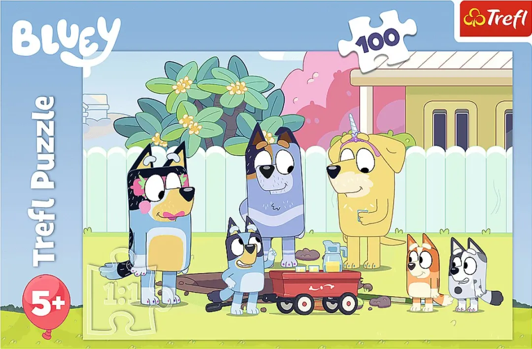 Trefl Bluey's Gelukkige Wereld Puzzel 100 Stuks - Meerkleurig