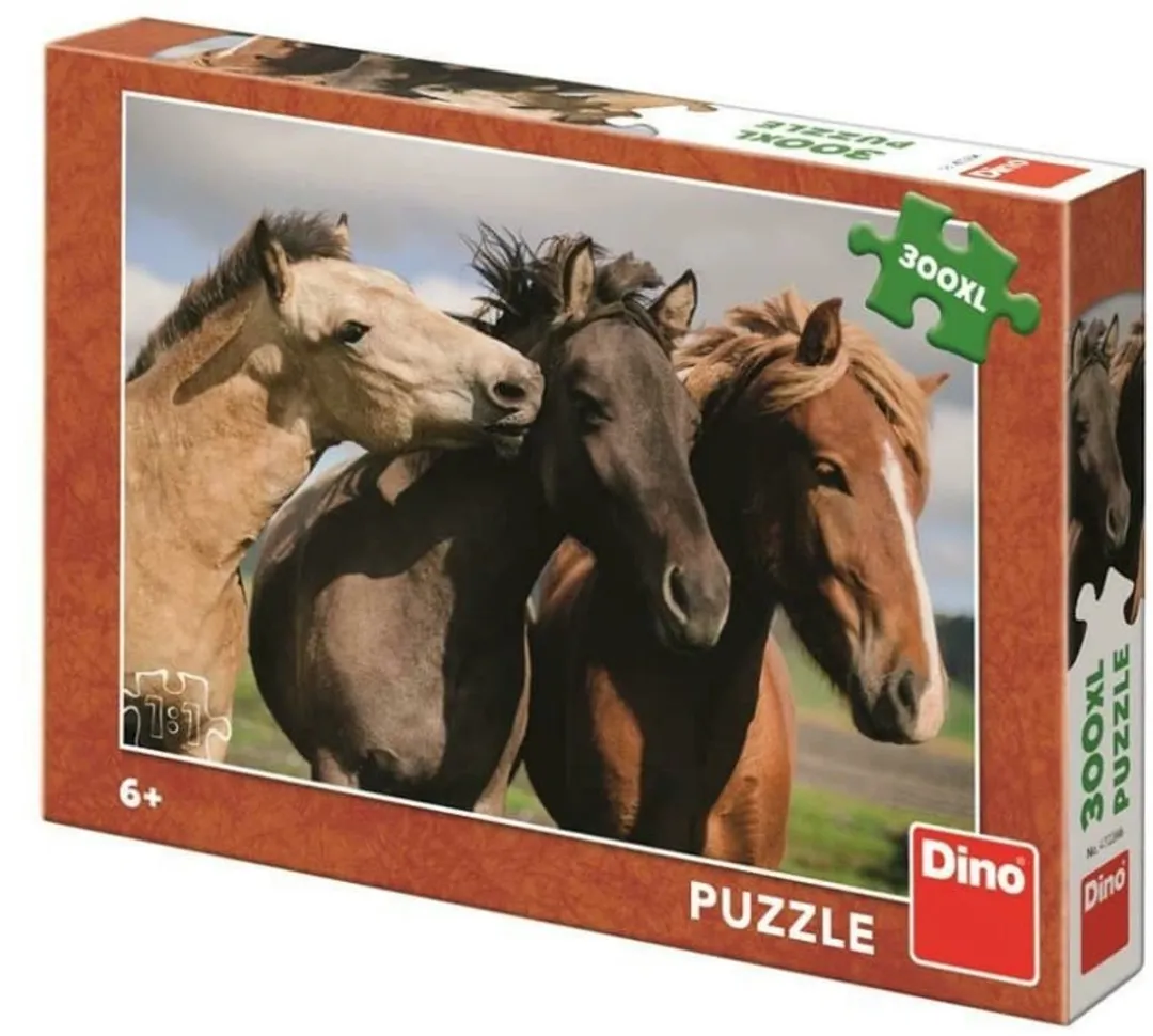 Dino Toys Paarden Puzzel 300 Stuks - Multicolor