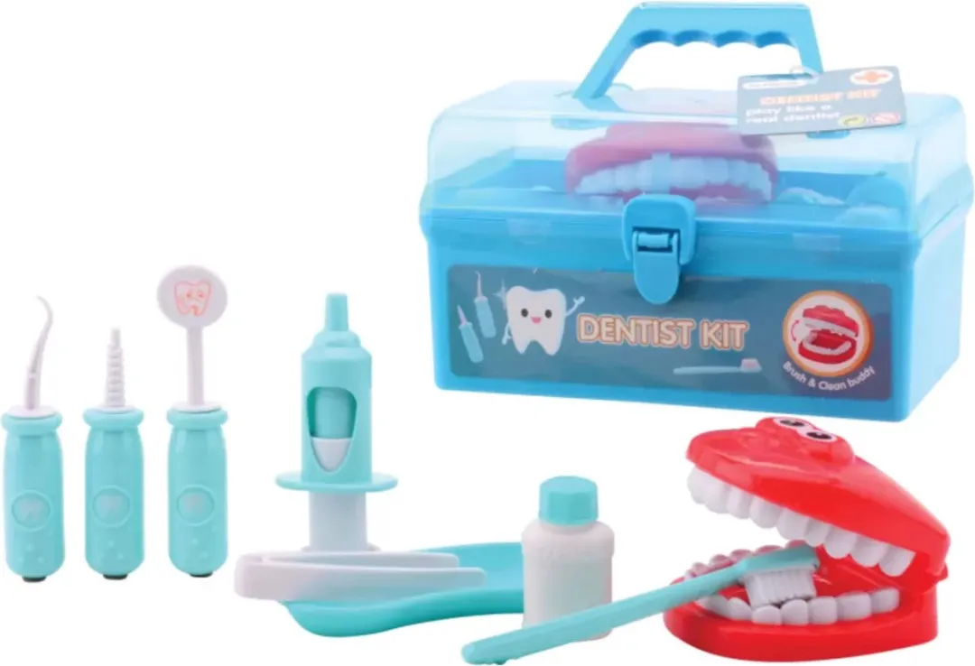 Johntoy Tandarts Speelset 10-delig - Blauw