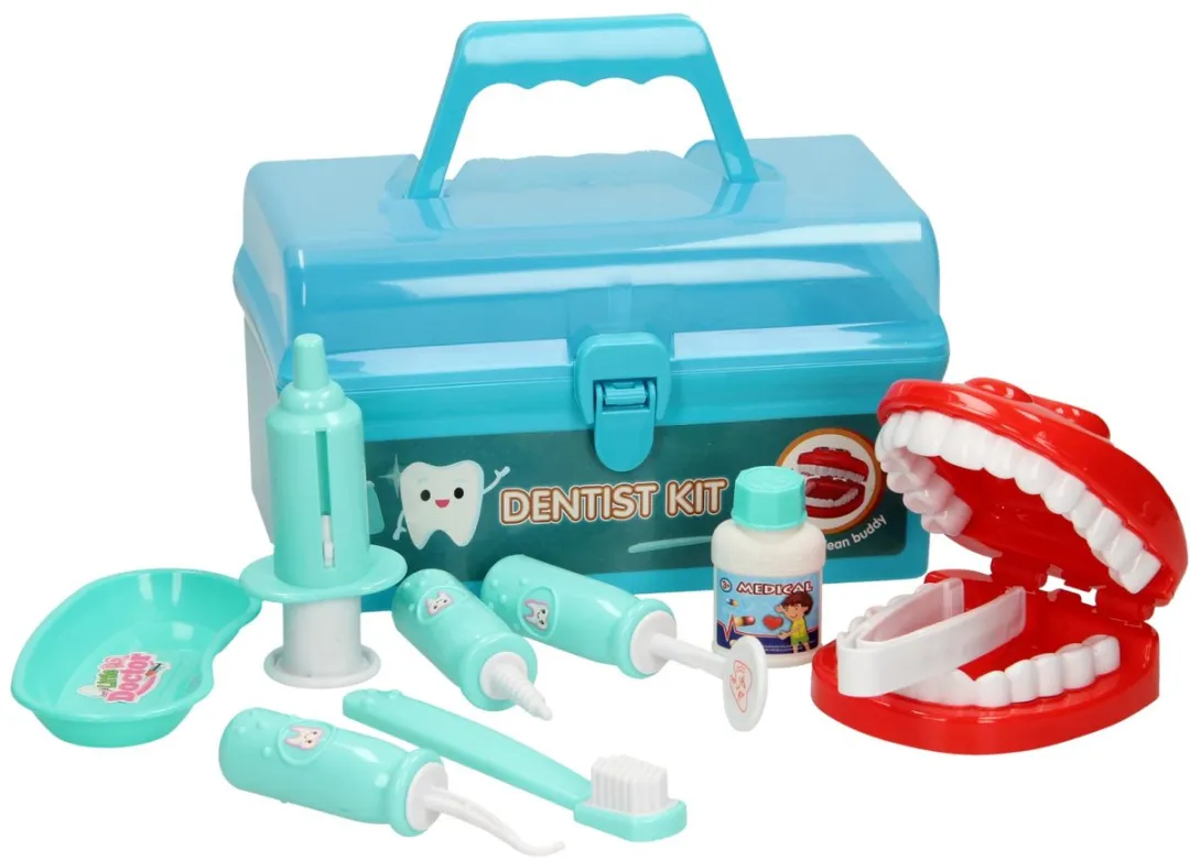 Johntoy Tandarts Speelset 10-delig - Blauw