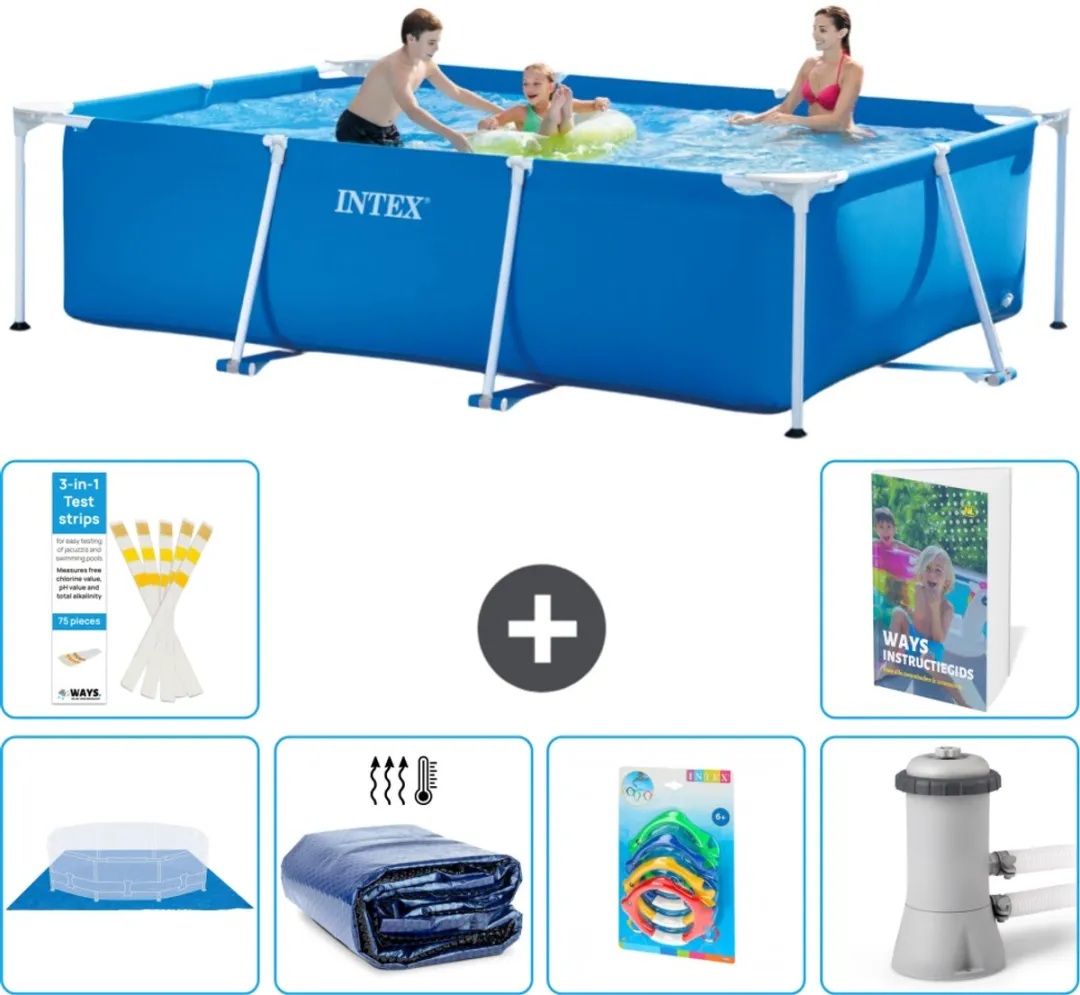 Intex Frame Zwembad 300x200x75cm Blauw