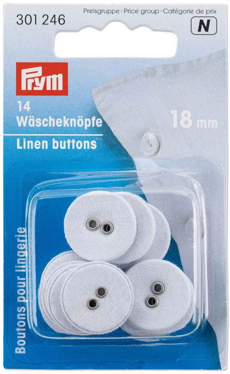 Prym Linnen Knopen 18mm - 14 Stuks