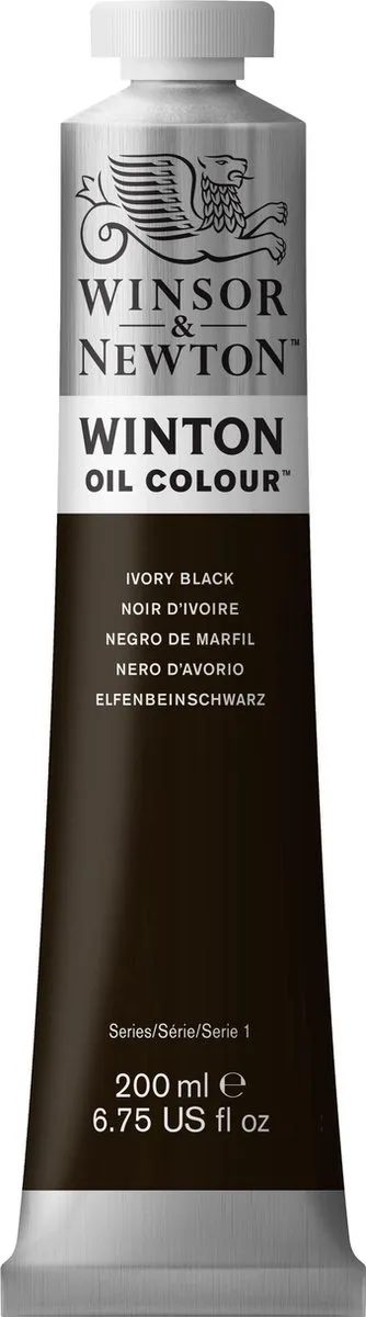 Winsor & Newton Winton Olieverf Ivory Black 200ml