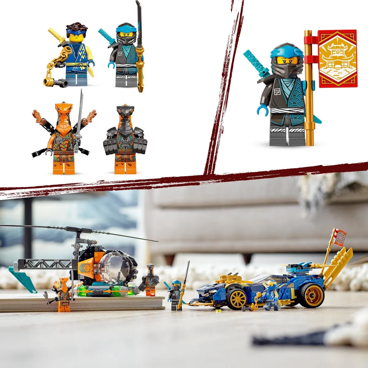 LEGO Jay en Nya’s Racewagen EVO 71776 - 512 Stukken