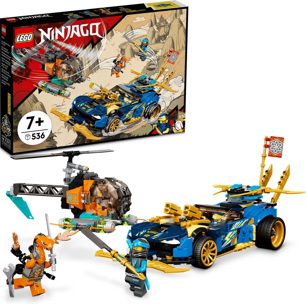 LEGO Jay en Nya’s Racewagen EVO 71776 - 512 Stukken - afbeelding 6 van 6