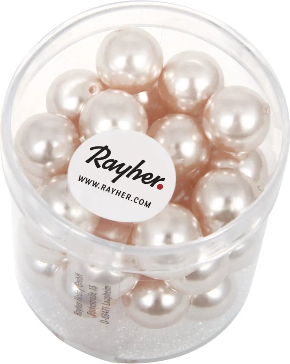 Rayher Glaskralen Parelmoer 10mm