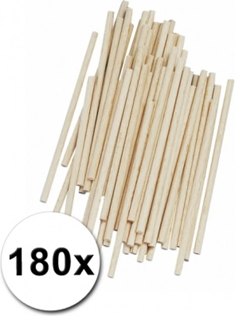 Rayher Knutselhoutjes 180 Stuks - 10x4mm - Natuurlijk