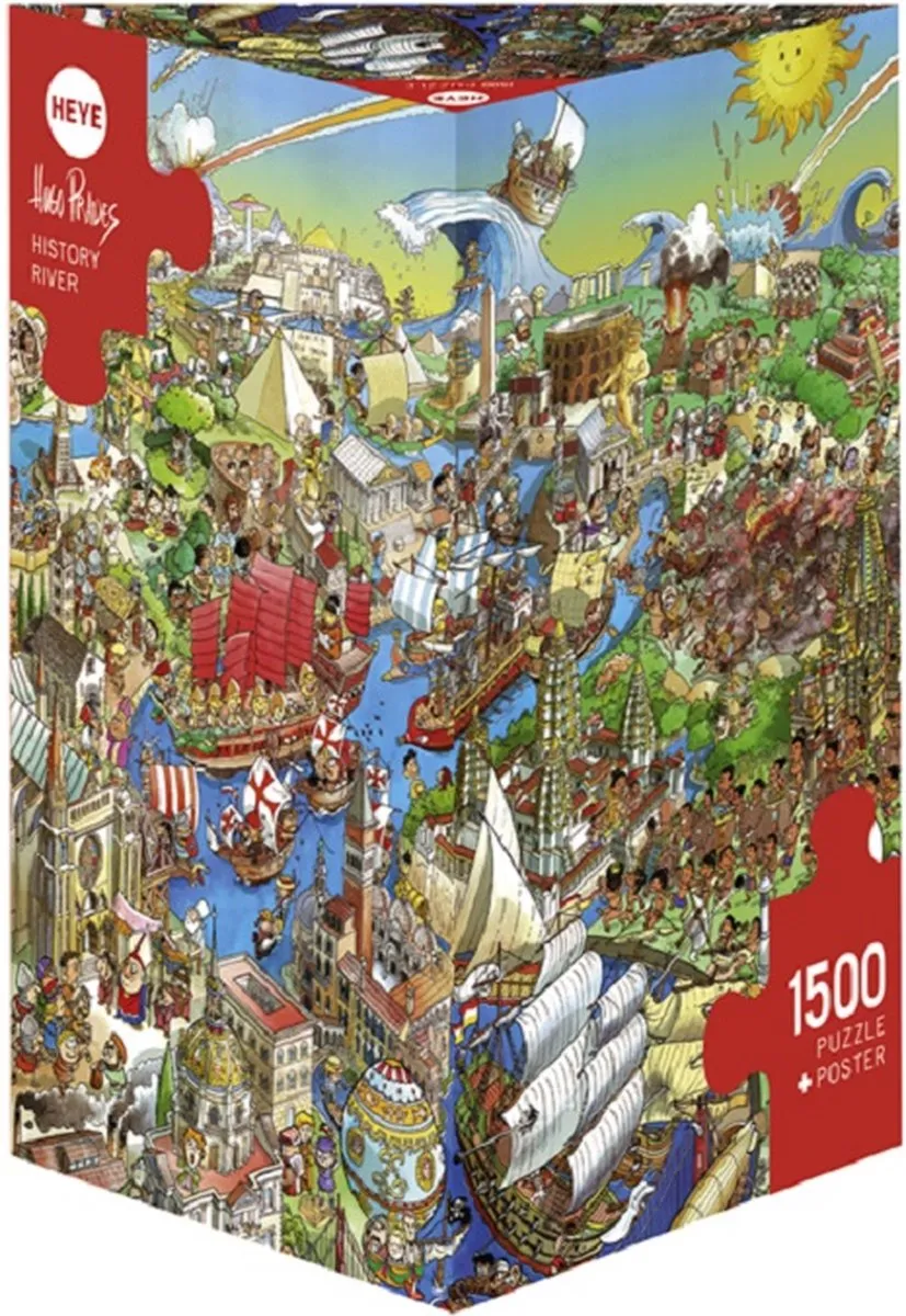 Heye History River van Prades Legpuzzel 1500 Stuks - Multicolor