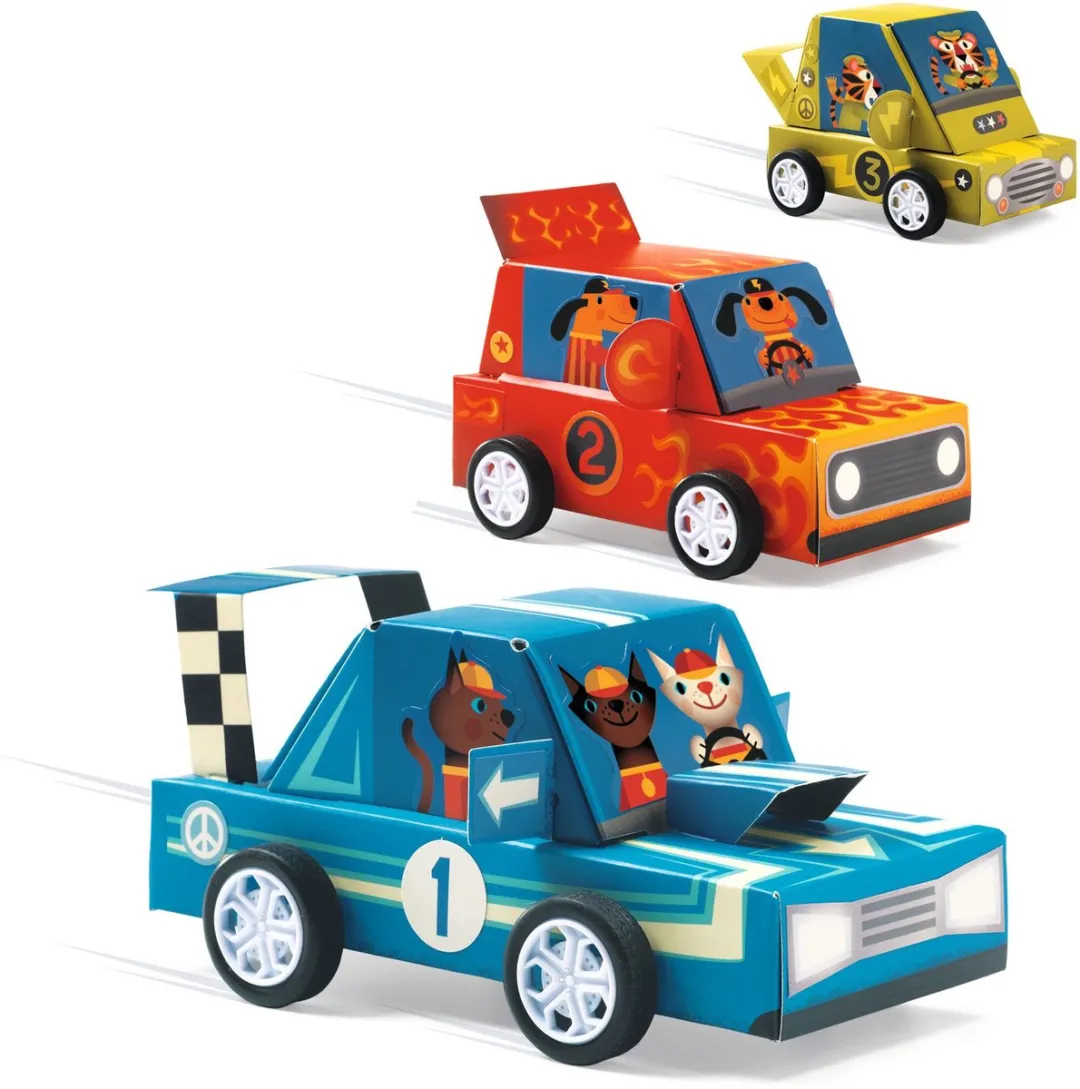 Djeco Grand Prix Knutselset - Multicolor - afbeelding 6 van 6