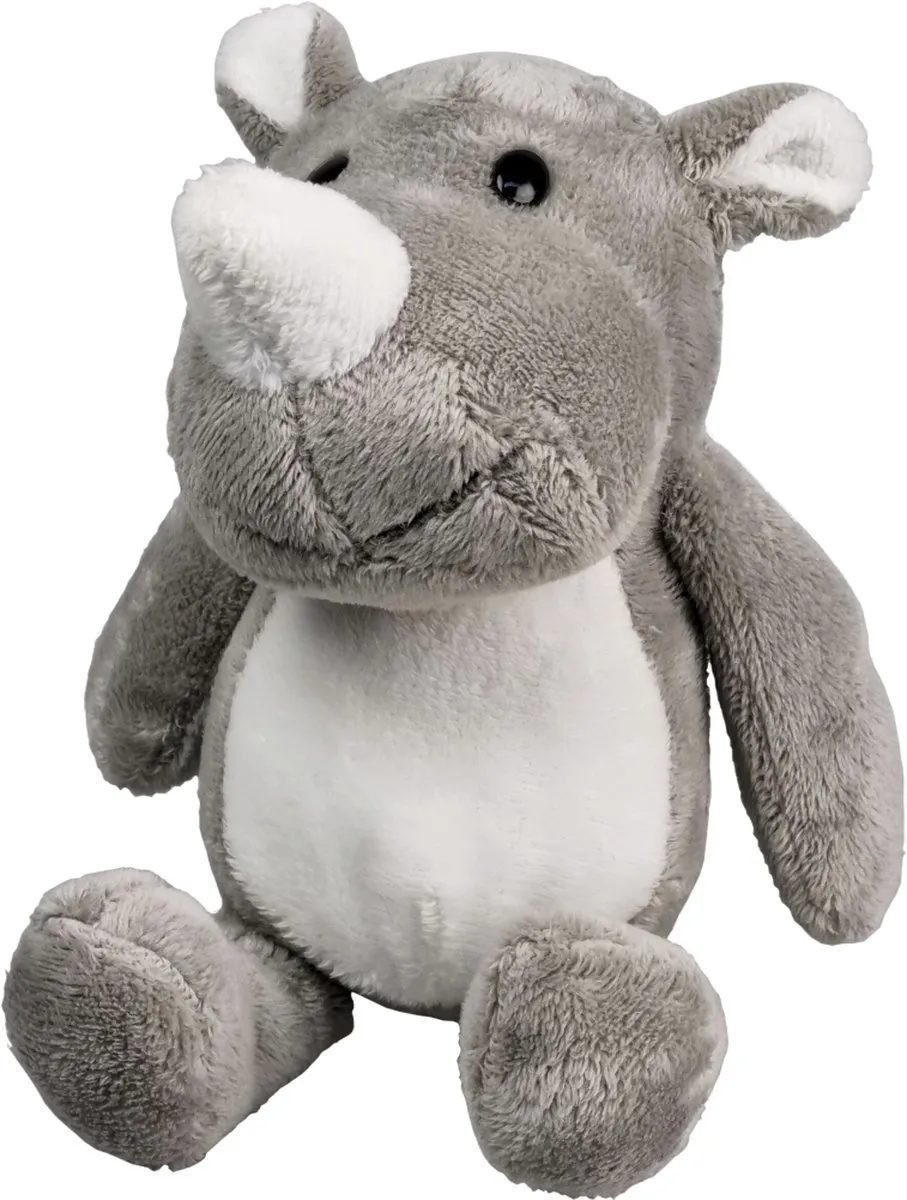 Unitoys Zittende Neushoorn Knuffel