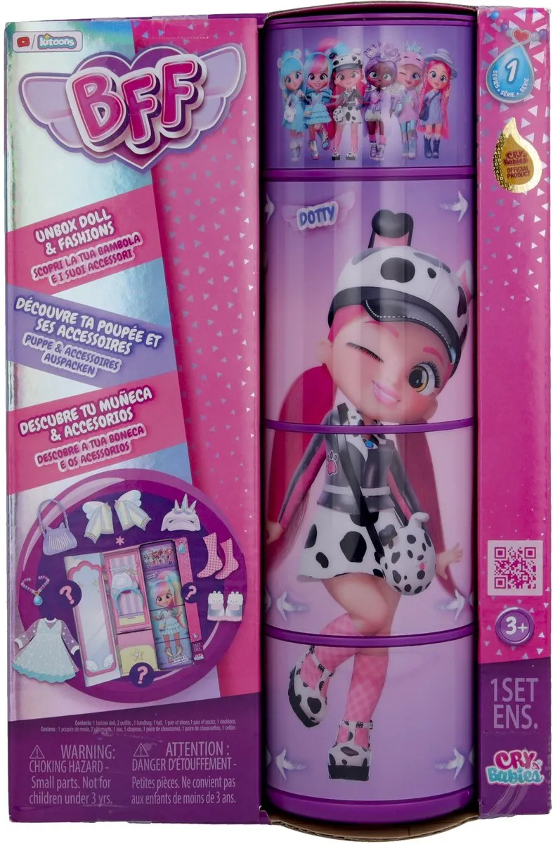 TM Toys Pop Dotty Fashion Doll Cry Babies - Mix