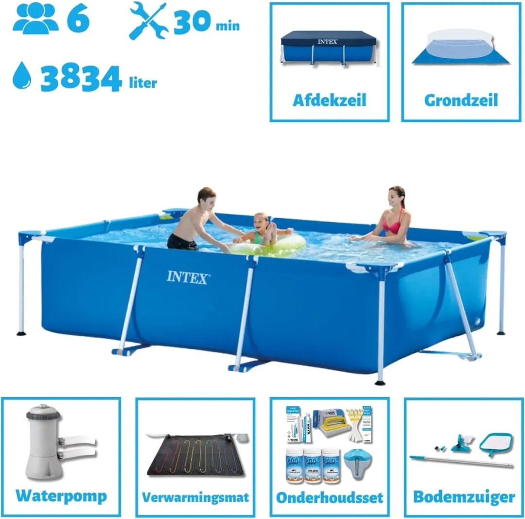 Intex Opzetzwembad 300x200x75cm Blauw